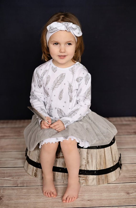 Sukienka z tiulem "WHITE ANGELO" Makoma