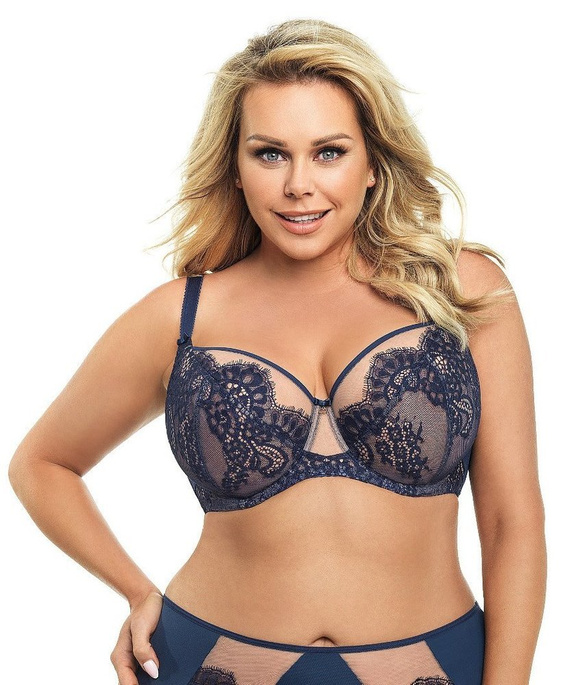 Biustonosz soft z fiszbinami K 579 Dakota Gorsenia - granat