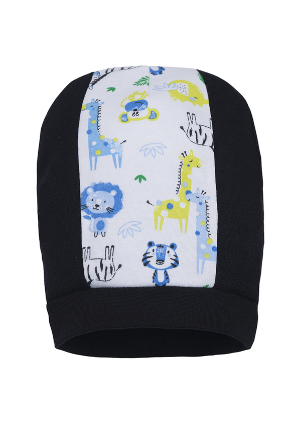  "WILD WORLD"  Czapka niemowlęca Makoma druk