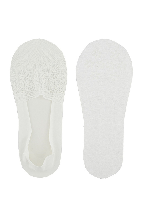 SN049 Baleriny stopki damskie Noviti - biały
