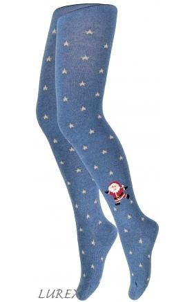 Rajstopy Świąteczne Wola Kids W28.155  2-6 lat - granat 960