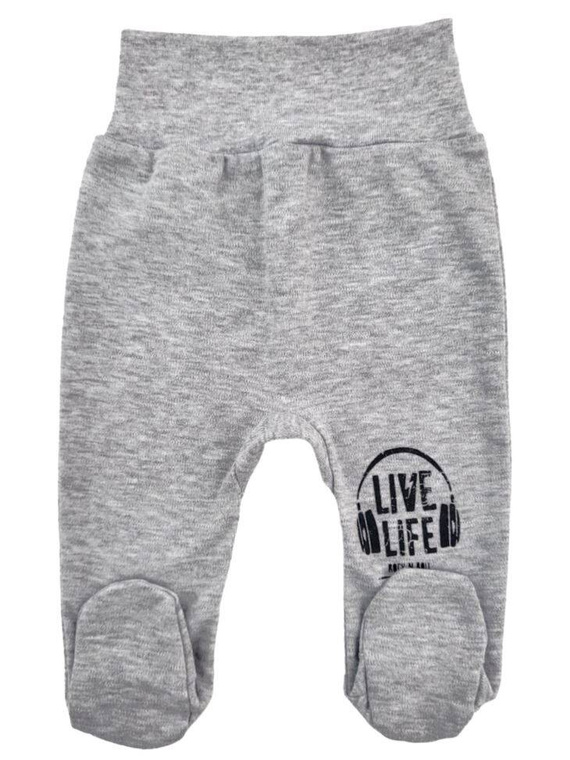 "Music" Półśpioch bawełniany Terjan - szary