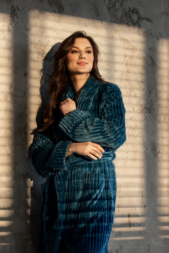 Szlafrok damski One And Only Long Momenti Per Me turquoise