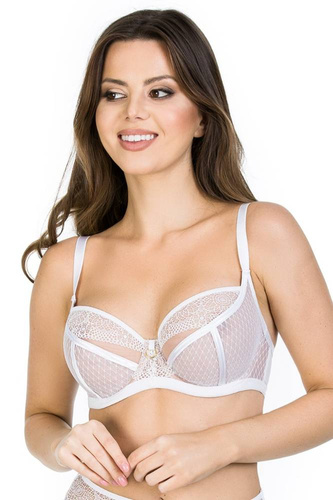 Biustonosz miękki 19057 Dots Mediolano biały