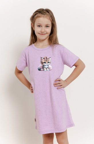 Koszula dziewczęca 3383 Jemma Taro- fioletowy