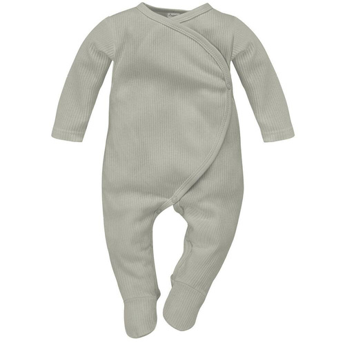 Pajac niemowlęcy Lovely Day Pinokio - szary prążek