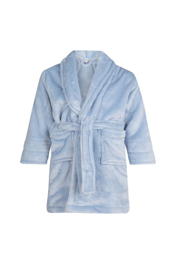 Szlafrok dziecięcy polarowy Calido ByShelly - błękitny