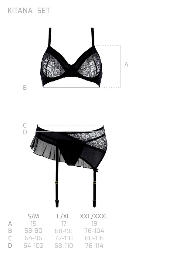 Komplet Kitasana Set Casmir czarny