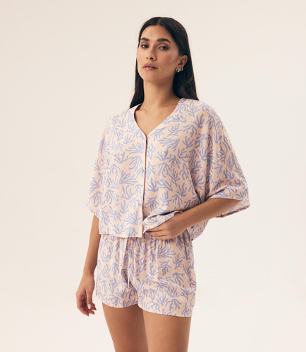 Piżama Damska 42670 Nadar  Henderson - light blue