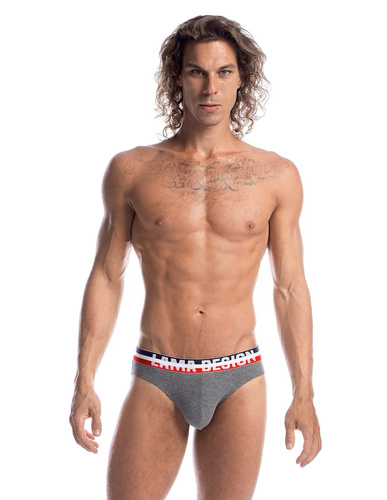 Slipy męskie M-1028 SD Lama -granatowy szary