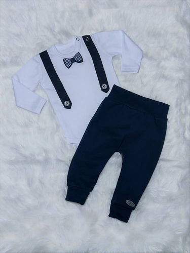 Spodnie niemowlęce "Julek" Bambarillo granatowy 