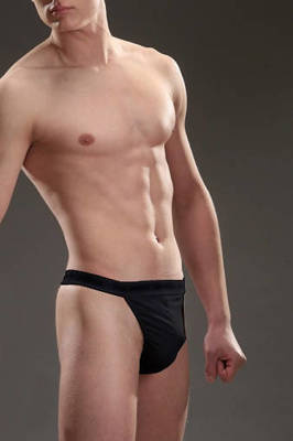 Stringi męskie High Emotion Cornette czarny