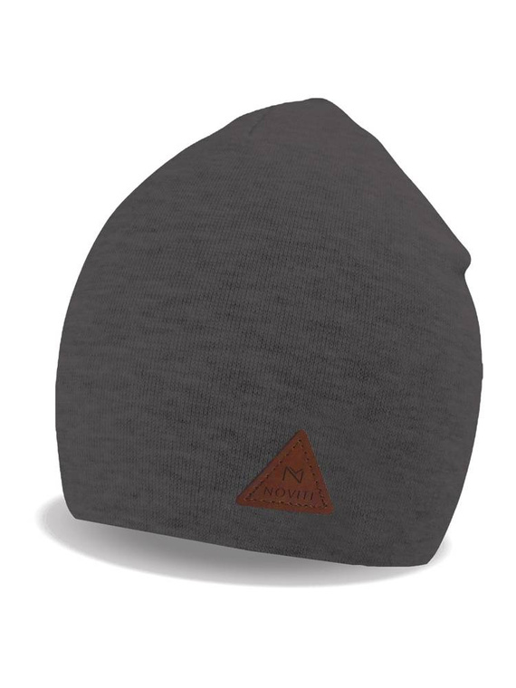 Czapka chłopięca CP005 Boy Noviti - 06 grafitowy melanż 