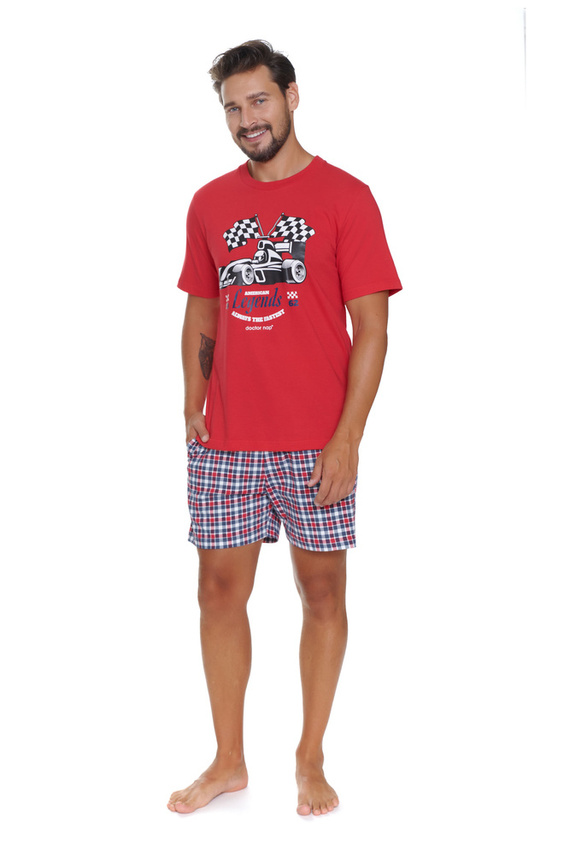 PMB.5353 Piżama Męska Doctor Nap - red