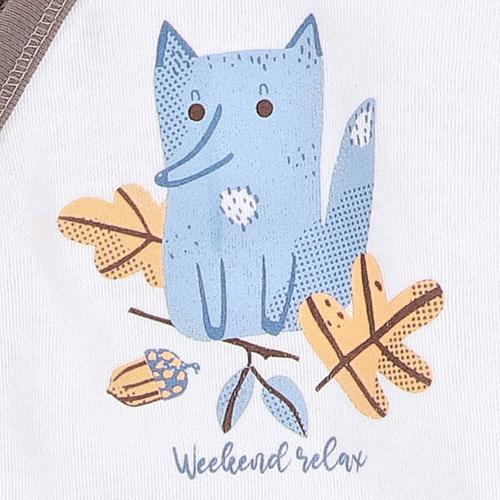 Body kopertowe z bawełny organicznej Skarby Jesieni Nini ecru