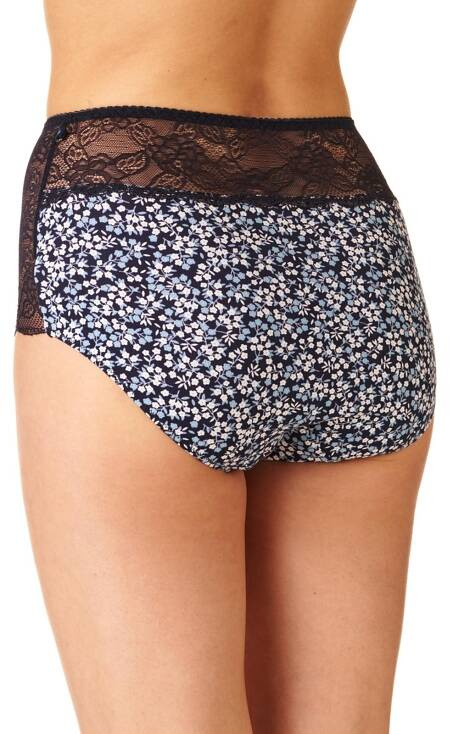 Figi damskie 2-pak LPF 172 B22 A'2 Key czarny-granatowy