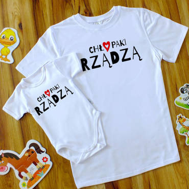 ZESTAW ojciec syn "CHŁOPAKI RZĄDZĄ"  Moocha