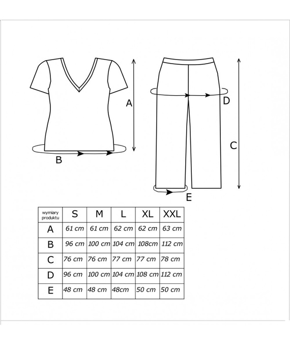 Piżama damska Amaris 3/4 Donna