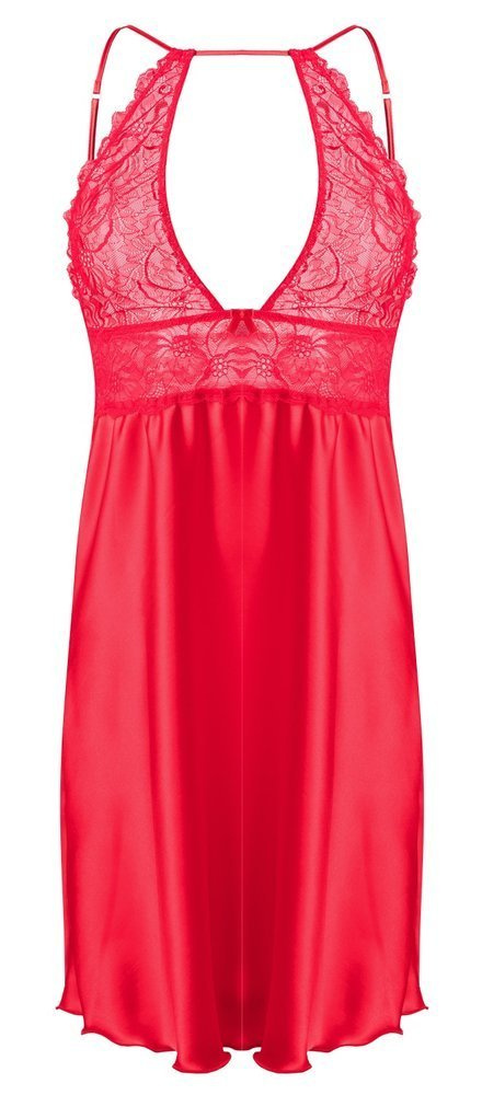 Koszulka satynowa damska Afrodyta DKaren - czerwony