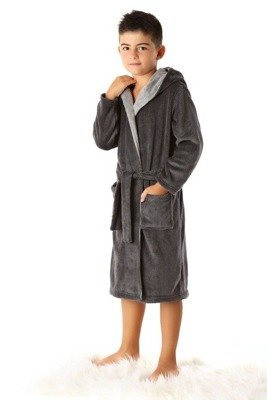 Adam Boy Szlafrok dziecięcy Envie - grey