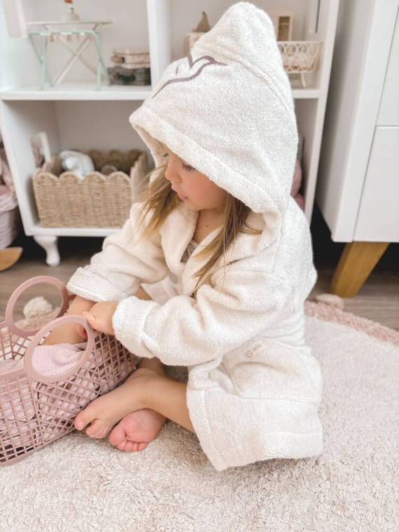 Dziecięcy szlafrok bawełniano-bambusowy Yosoy - oliwkowy