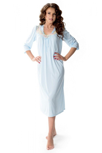 Koszula nocna damska Mewa 6351 Diana Spring niebieski