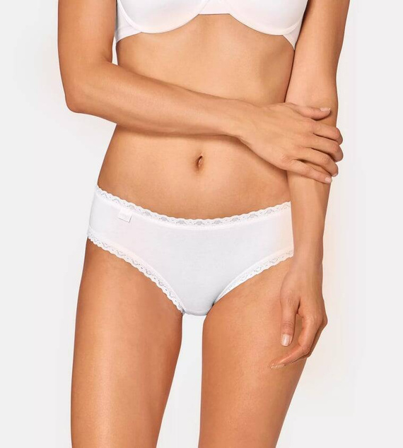 Figi Damskie 24/7 Weekend Hipster 3-pak Sloggi- white - light combination