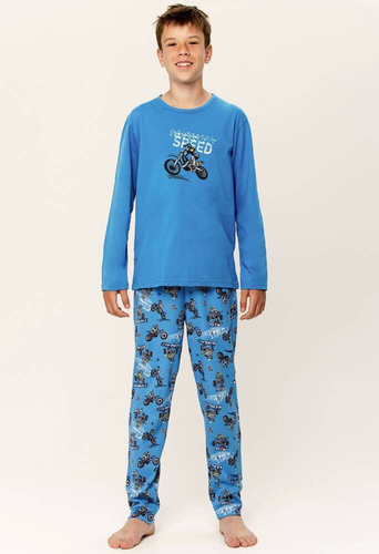 Piżama chłopięca Josh 3317  Taro - niebieski