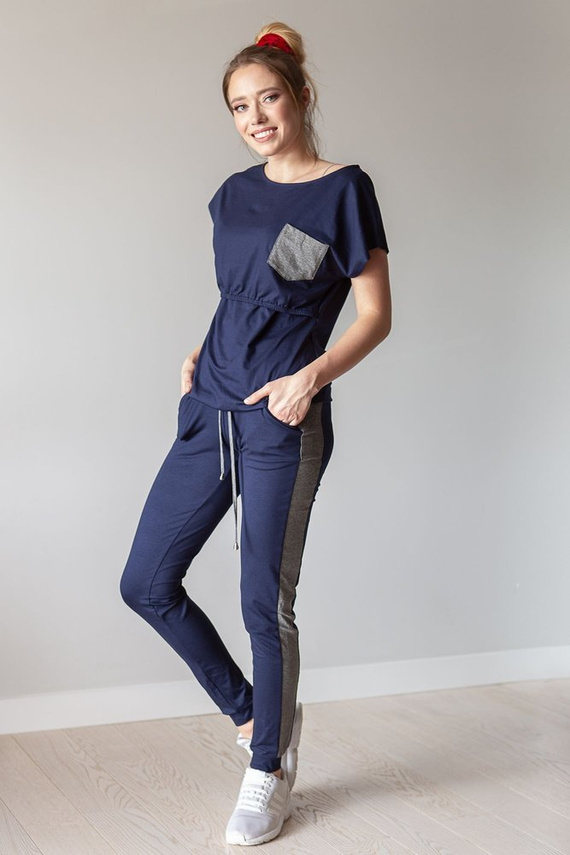 Komplet dresowy 504 MIRACLE- granatowy