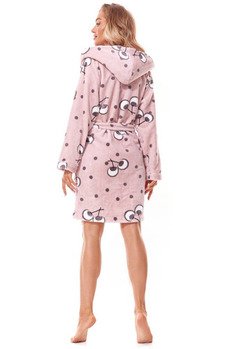 Krótki Szlafrok Damski 2317 Crazy L&L - baletowy