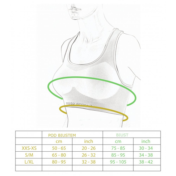 Biustonosz sportowy top CL14 Sesto Senzo turkusowy