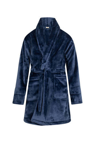 Szlafrok dziecięcy polarowy Calido ByShelly - granatowy