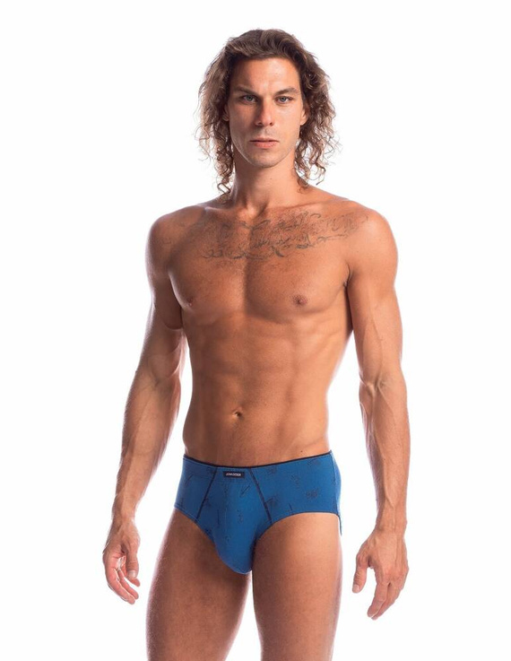 Slipy męskie M-1032 GP Lama granatowo niebieski