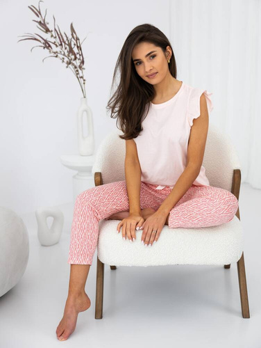 Piżama damska Elena Sensis - morelowy