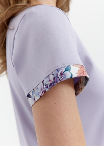 Koszula nocna z bawełny 469 Cana - liliowy