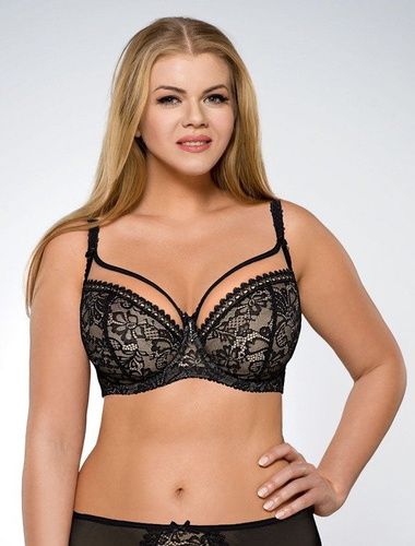 1396 Miękki Biustonosz Ava czarny