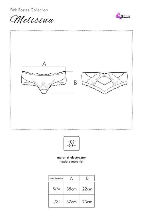 Figi damskie Melisina LC 90432 LivCo Corsetti Fashion - bordowy