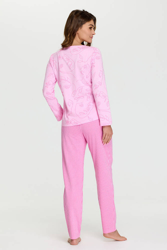 Piżama damska 4 Senizo różowy