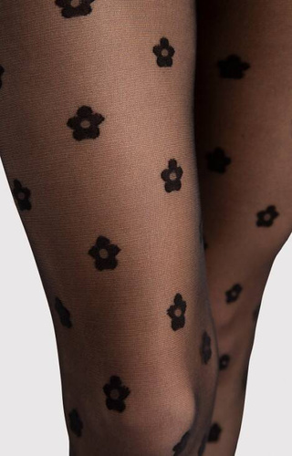 G 6105 Spring Rajstopy Fiore 20 den - black