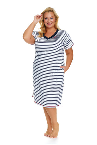 TB.5368 Koszula Nocna Plus Size Doctor Nap - marine