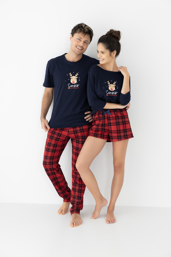 Piżama męska Nathan Sensis - granatowy