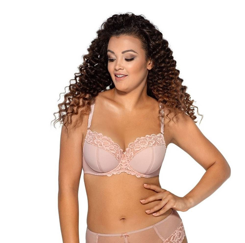 Półusztywniany Biustonosz Maxi 1992  Ava - różowy