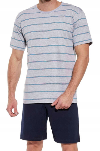 Piżama męska krótki rękaw, spodenki 330/39 Various Cornette - granatowy