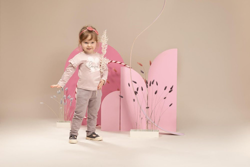 Bluzka wciągana dla dziewczynki Happiness Pinokio - róż