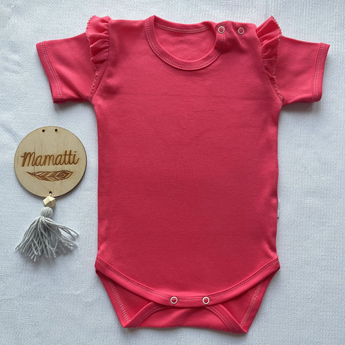 Body z krótkim rękawem BK14323 Mamatti - koralowy