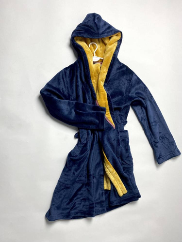 Krótki Szlafrok damski 627 Soraya Forex - granat / miodowy