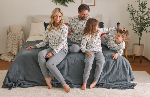 PDU.4548 "Snow" Piżama dziecięca Unisex Doctor Nap - snowman