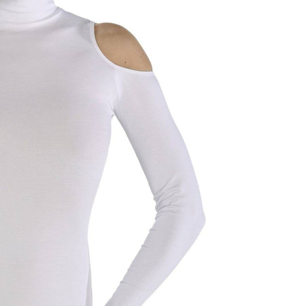 Body damskie z półgolfem 2445 Janett Teyli - white