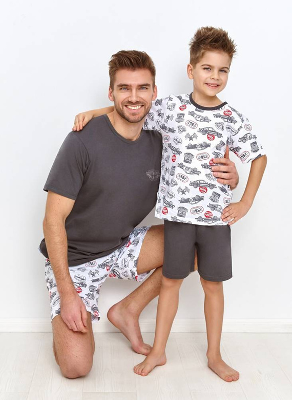 Piżama dla chłopca 2945/2946/2951 William Taro biały