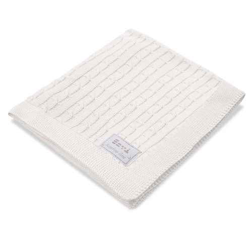 Bambusowy Kocyk warkocz Eevi- ecru